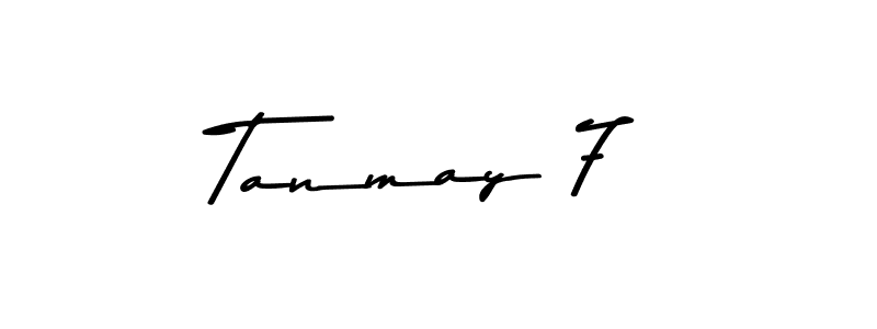 The best way (Asem Kandis PERSONAL USE) to make a short signature is to pick only two or three words in your name. The name Tanmay 7 include a total of six letters. For converting this name. Tanmay 7 signature style 9 images and pictures png