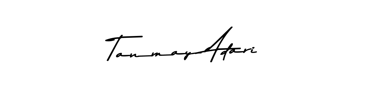 Create a beautiful signature design for name Tanmay Adari. With this signature (Asem Kandis PERSONAL USE) fonts, you can make a handwritten signature for free. Tanmay Adari signature style 9 images and pictures png