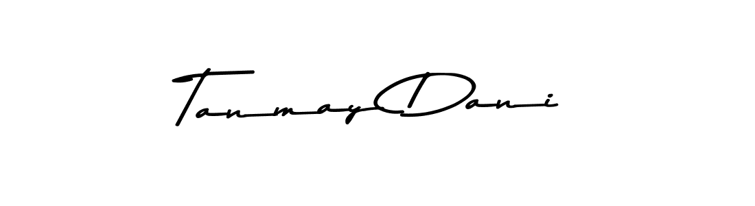 Create a beautiful signature design for name Tanmay Dani. With this signature (Asem Kandis PERSONAL USE) fonts, you can make a handwritten signature for free. Tanmay Dani signature style 9 images and pictures png