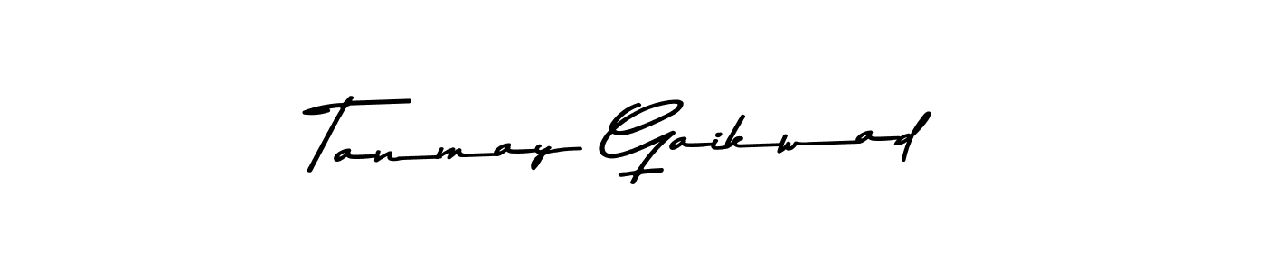 How to make Tanmay Gaikwad name signature. Use Asem Kandis PERSONAL USE style for creating short signs online. This is the latest handwritten sign. Tanmay Gaikwad signature style 9 images and pictures png