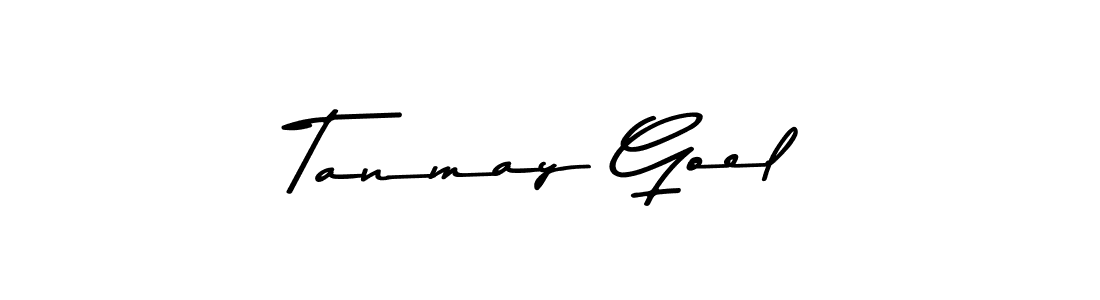 Create a beautiful signature design for name Tanmay Goel. With this signature (Asem Kandis PERSONAL USE) fonts, you can make a handwritten signature for free. Tanmay Goel signature style 9 images and pictures png