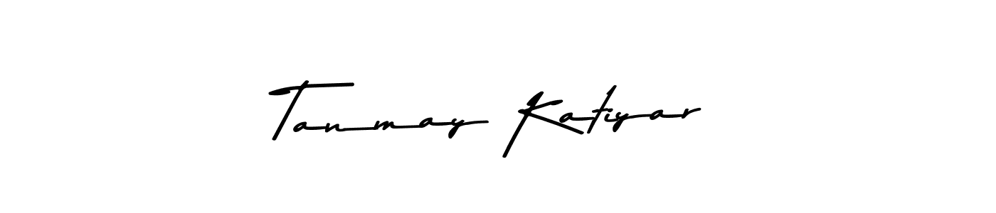 How to make Tanmay Katiyar name signature. Use Asem Kandis PERSONAL USE style for creating short signs online. This is the latest handwritten sign. Tanmay Katiyar signature style 9 images and pictures png