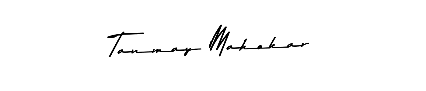 Create a beautiful signature design for name Tanmay Mahokar. With this signature (Asem Kandis PERSONAL USE) fonts, you can make a handwritten signature for free. Tanmay Mahokar signature style 9 images and pictures png