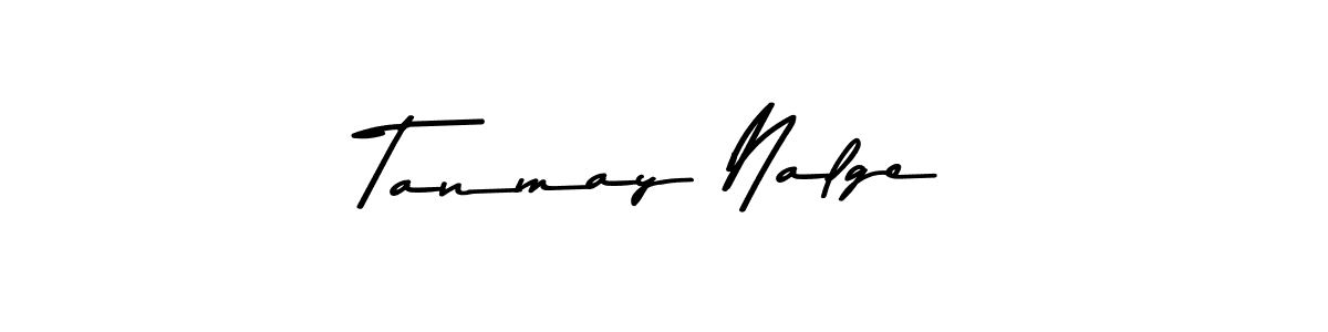 Make a beautiful signature design for name Tanmay Nalge. With this signature (Asem Kandis PERSONAL USE) style, you can create a handwritten signature for free. Tanmay Nalge signature style 9 images and pictures png