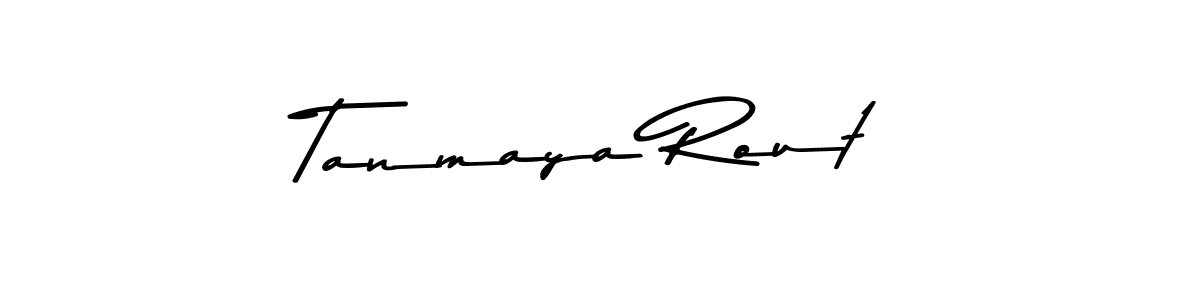 Create a beautiful signature design for name Tanmaya Rout. With this signature (Asem Kandis PERSONAL USE) fonts, you can make a handwritten signature for free. Tanmaya Rout signature style 9 images and pictures png