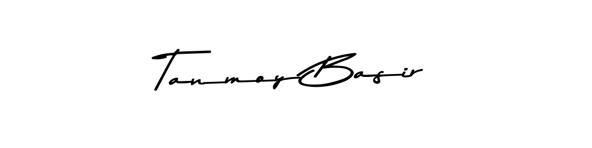 Create a beautiful signature design for name Tanmoy Basir. With this signature (Asem Kandis PERSONAL USE) fonts, you can make a handwritten signature for free. Tanmoy Basir signature style 9 images and pictures png