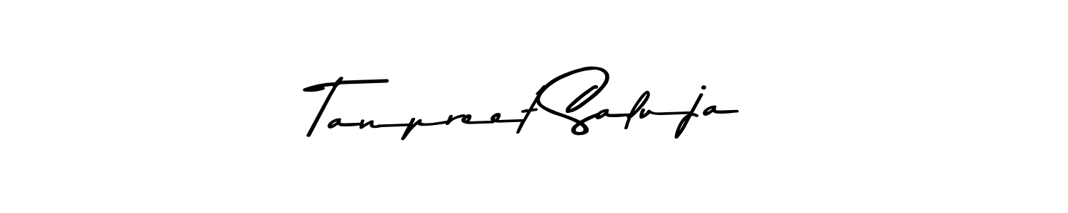Similarly Asem Kandis PERSONAL USE is the best handwritten signature design. Signature creator online .You can use it as an online autograph creator for name Tanpreet Saluja. Tanpreet Saluja signature style 9 images and pictures png