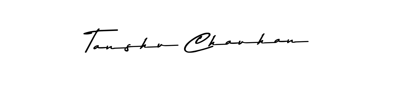 How to make Tanshu Chauhan signature? Asem Kandis PERSONAL USE is a professional autograph style. Create handwritten signature for Tanshu Chauhan name. Tanshu Chauhan signature style 9 images and pictures png