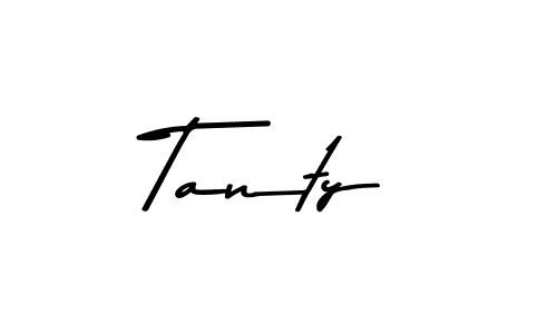 Asem Kandis PERSONAL USE is a professional signature style that is perfect for those who want to add a touch of class to their signature. It is also a great choice for those who want to make their signature more unique. Get Tanty name to fancy signature for free. Tanty signature style 9 images and pictures png