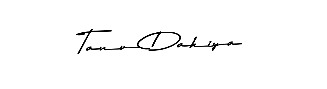 How to make Tanu Dahiya name signature. Use Asem Kandis PERSONAL USE style for creating short signs online. This is the latest handwritten sign. Tanu Dahiya signature style 9 images and pictures png