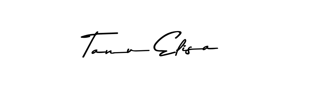 Tanu Elisa stylish signature style. Best Handwritten Sign (Asem Kandis PERSONAL USE) for my name. Handwritten Signature Collection Ideas for my name Tanu Elisa. Tanu Elisa signature style 9 images and pictures png