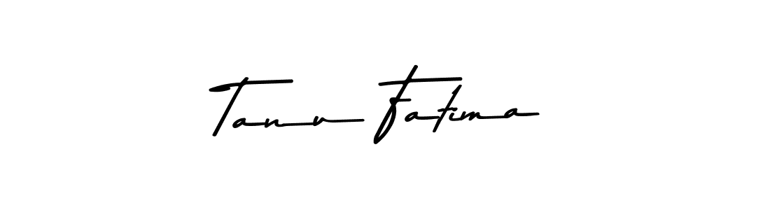 How to make Tanu Fatima name signature. Use Asem Kandis PERSONAL USE style for creating short signs online. This is the latest handwritten sign. Tanu Fatima signature style 9 images and pictures png