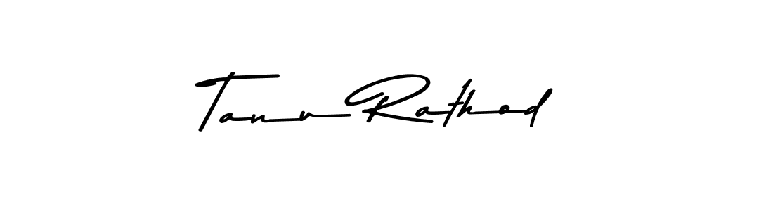 Make a beautiful signature design for name Tanu Rathod. With this signature (Asem Kandis PERSONAL USE) style, you can create a handwritten signature for free. Tanu Rathod signature style 9 images and pictures png