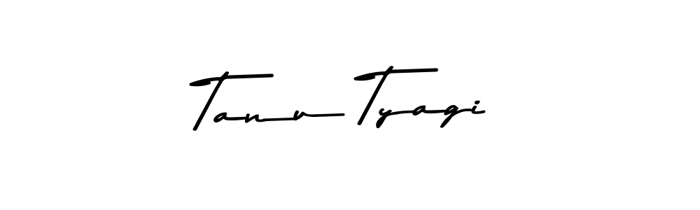 Create a beautiful signature design for name Tanu Tyagi. With this signature (Asem Kandis PERSONAL USE) fonts, you can make a handwritten signature for free. Tanu Tyagi signature style 9 images and pictures png