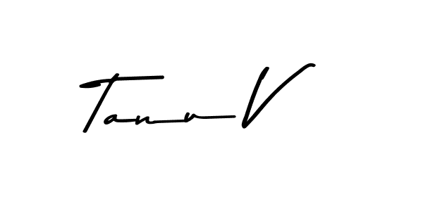 Design your own signature with our free online signature maker. With this signature software, you can create a handwritten (Asem Kandis PERSONAL USE) signature for name Tanu V. Tanu V signature style 9 images and pictures png