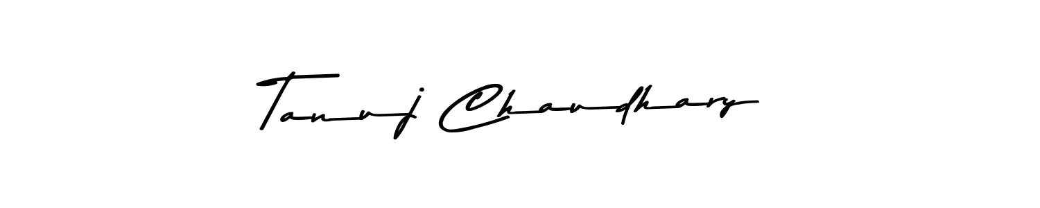 Create a beautiful signature design for name Tanuj Chaudhary. With this signature (Asem Kandis PERSONAL USE) fonts, you can make a handwritten signature for free. Tanuj Chaudhary signature style 9 images and pictures png