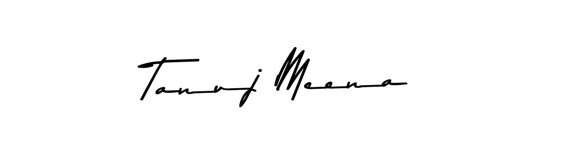 Tanuj Meena stylish signature style. Best Handwritten Sign (Asem Kandis PERSONAL USE) for my name. Handwritten Signature Collection Ideas for my name Tanuj Meena. Tanuj Meena signature style 9 images and pictures png