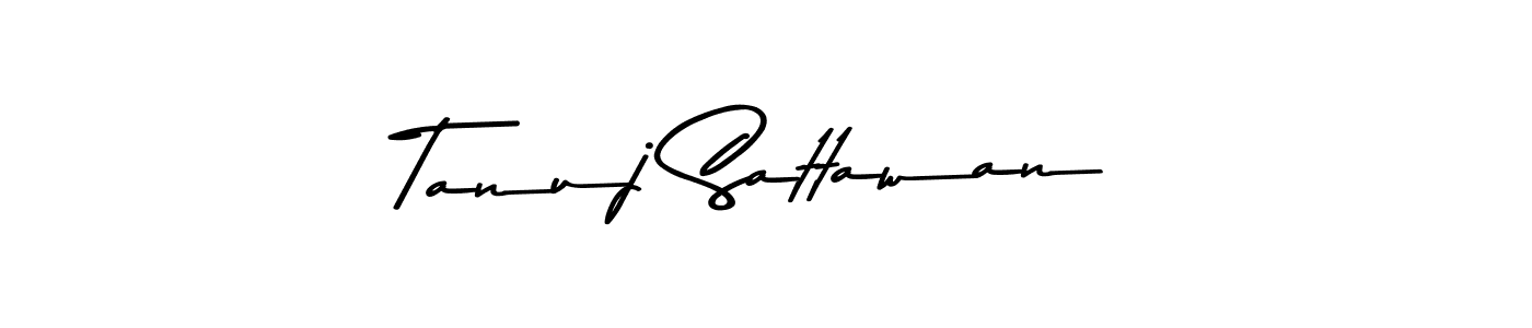 This is the best signature style for the Tanuj Sattawan name. Also you like these signature font (Asem Kandis PERSONAL USE). Mix name signature. Tanuj Sattawan signature style 9 images and pictures png