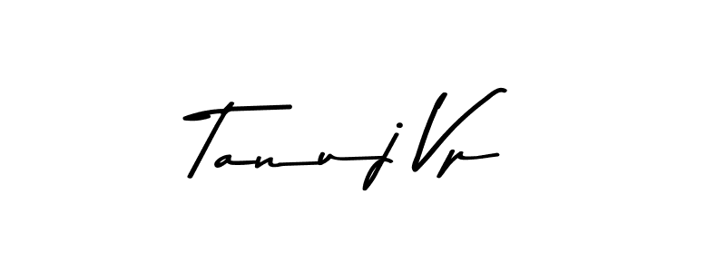 Make a beautiful signature design for name Tanuj Vp. With this signature (Asem Kandis PERSONAL USE) style, you can create a handwritten signature for free. Tanuj Vp signature style 9 images and pictures png