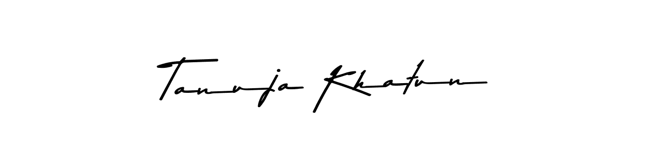 Design your own signature with our free online signature maker. With this signature software, you can create a handwritten (Asem Kandis PERSONAL USE) signature for name Tanuja Khatun. Tanuja Khatun signature style 9 images and pictures png