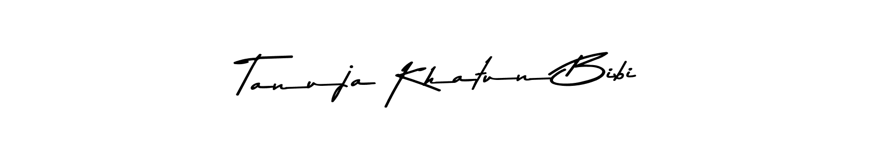 Design your own signature with our free online signature maker. With this signature software, you can create a handwritten (Asem Kandis PERSONAL USE) signature for name Tanuja Khatun Bibi. Tanuja Khatun Bibi signature style 9 images and pictures png