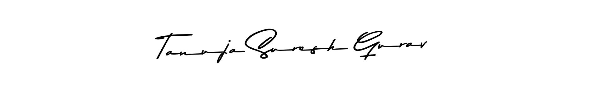 You should practise on your own different ways (Asem Kandis PERSONAL USE) to write your name (Tanuja Suresh Gurav) in signature. don't let someone else do it for you. Tanuja Suresh Gurav signature style 9 images and pictures png