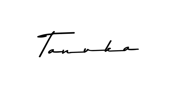 Make a beautiful signature design for name Tanuka. With this signature (Asem Kandis PERSONAL USE) style, you can create a handwritten signature for free. Tanuka signature style 9 images and pictures png