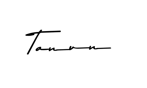 Make a beautiful signature design for name Tanun. With this signature (Asem Kandis PERSONAL USE) style, you can create a handwritten signature for free. Tanun signature style 9 images and pictures png