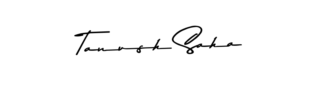 Use a signature maker to create a handwritten signature online. With this signature software, you can design (Asem Kandis PERSONAL USE) your own signature for name Tanush Saha. Tanush Saha signature style 9 images and pictures png