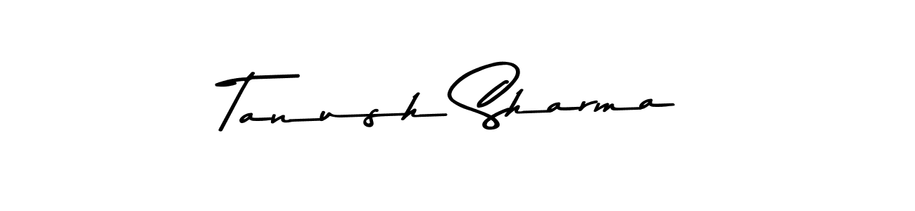 The best way (Asem Kandis PERSONAL USE) to make a short signature is to pick only two or three words in your name. The name Tanush Sharma include a total of six letters. For converting this name. Tanush Sharma signature style 9 images and pictures png