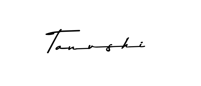 Make a beautiful signature design for name Tanushi. With this signature (Asem Kandis PERSONAL USE) style, you can create a handwritten signature for free. Tanushi signature style 9 images and pictures png