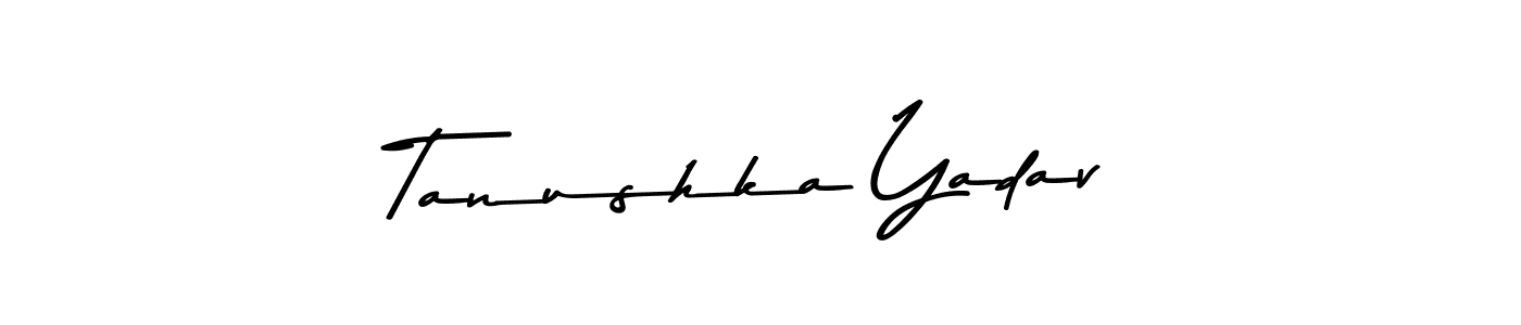 Design your own signature with our free online signature maker. With this signature software, you can create a handwritten (Asem Kandis PERSONAL USE) signature for name Tanushka Yadav. Tanushka Yadav signature style 9 images and pictures png