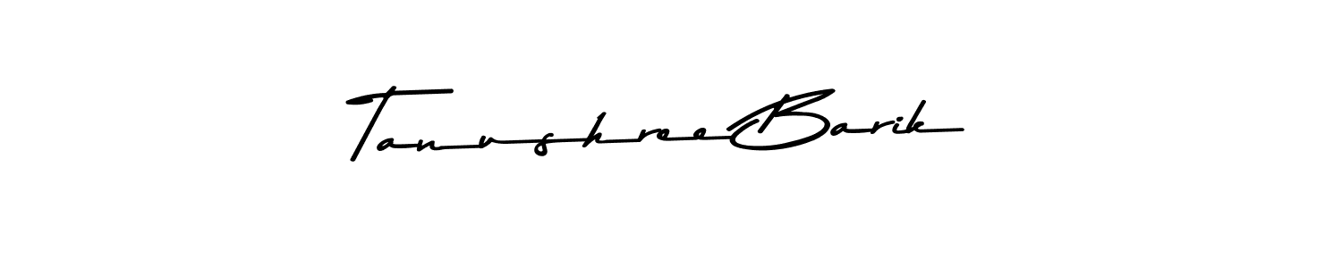 Tanushree Barik stylish signature style. Best Handwritten Sign (Asem Kandis PERSONAL USE) for my name. Handwritten Signature Collection Ideas for my name Tanushree Barik. Tanushree Barik signature style 9 images and pictures png
