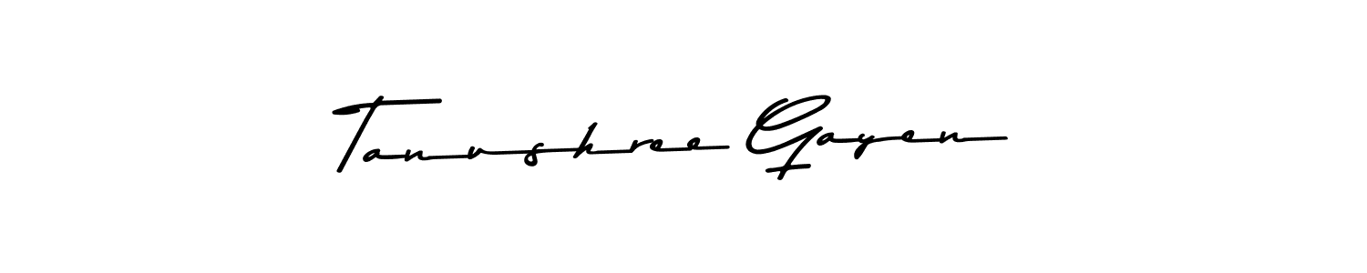 Make a short Tanushree Gayen signature style. Manage your documents anywhere anytime using Asem Kandis PERSONAL USE. Create and add eSignatures, submit forms, share and send files easily. Tanushree Gayen signature style 9 images and pictures png