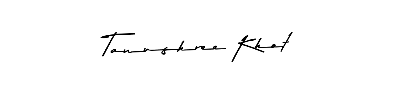 Make a beautiful signature design for name Tanushree Khot. With this signature (Asem Kandis PERSONAL USE) style, you can create a handwritten signature for free. Tanushree Khot signature style 9 images and pictures png