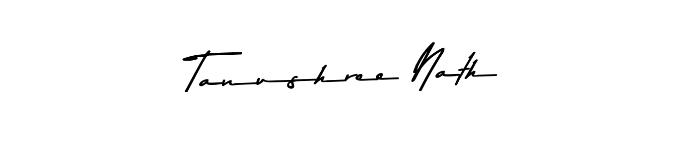 How to make Tanushree Nath name signature. Use Asem Kandis PERSONAL USE style for creating short signs online. This is the latest handwritten sign. Tanushree Nath signature style 9 images and pictures png