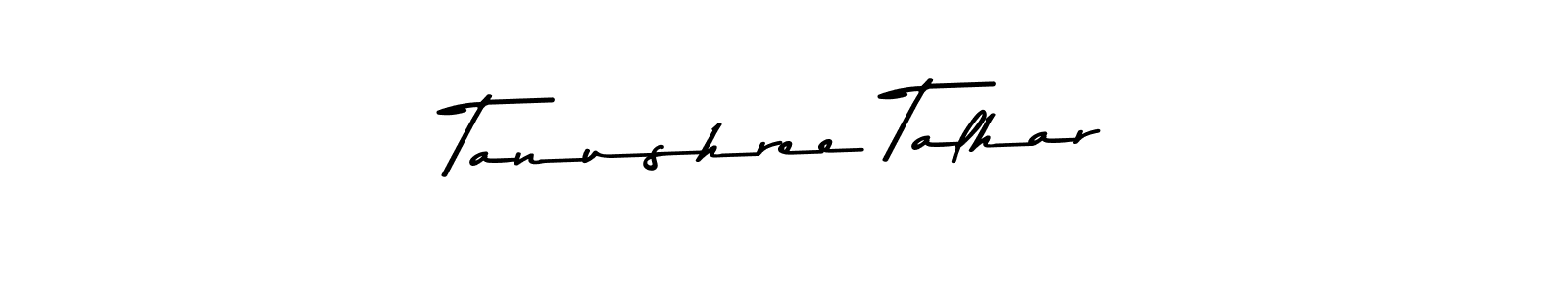This is the best signature style for the Tanushree Talhar name. Also you like these signature font (Asem Kandis PERSONAL USE). Mix name signature. Tanushree Talhar signature style 9 images and pictures png