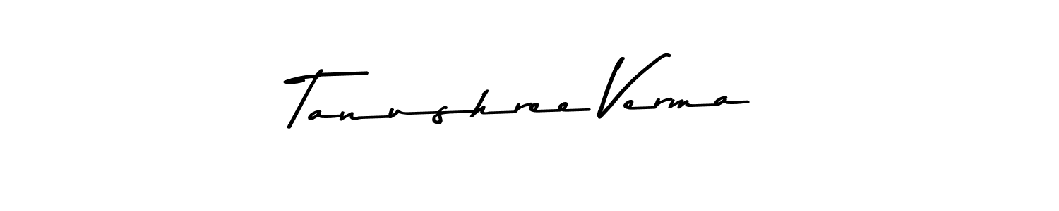 Design your own signature with our free online signature maker. With this signature software, you can create a handwritten (Asem Kandis PERSONAL USE) signature for name Tanushree Verma. Tanushree Verma signature style 9 images and pictures png