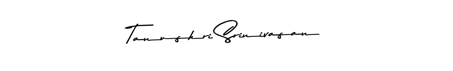 How to make Tanushri Srinivasan name signature. Use Asem Kandis PERSONAL USE style for creating short signs online. This is the latest handwritten sign. Tanushri Srinivasan signature style 9 images and pictures png