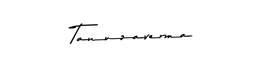 Tanuzaverma stylish signature style. Best Handwritten Sign (Asem Kandis PERSONAL USE) for my name. Handwritten Signature Collection Ideas for my name Tanuzaverma. Tanuzaverma signature style 9 images and pictures png