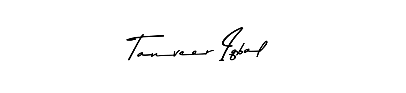 Design your own signature with our free online signature maker. With this signature software, you can create a handwritten (Asem Kandis PERSONAL USE) signature for name Tanveer Iqbal. Tanveer Iqbal signature style 9 images and pictures png