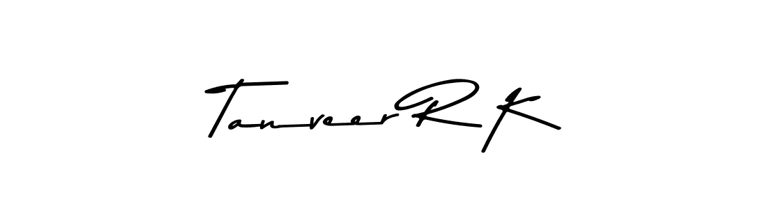 Also You can easily find your signature by using the search form. We will create Tanveer R K name handwritten signature images for you free of cost using Asem Kandis PERSONAL USE sign style. Tanveer R K signature style 9 images and pictures png