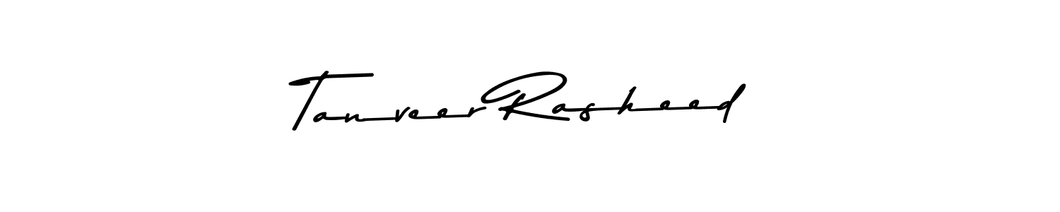 Use a signature maker to create a handwritten signature online. With this signature software, you can design (Asem Kandis PERSONAL USE) your own signature for name Tanveer Rasheed. Tanveer Rasheed signature style 9 images and pictures png