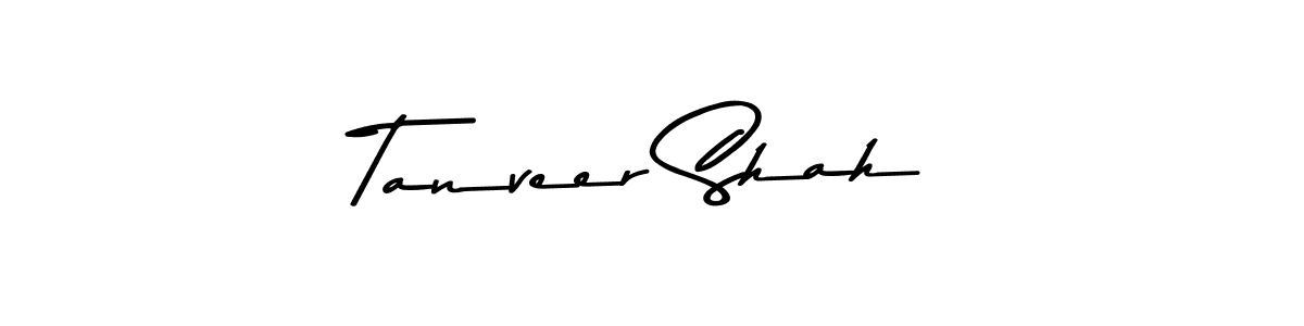 Create a beautiful signature design for name Tanveer Shah. With this signature (Asem Kandis PERSONAL USE) fonts, you can make a handwritten signature for free. Tanveer Shah signature style 9 images and pictures png