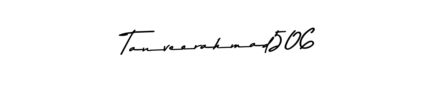 Design your own signature with our free online signature maker. With this signature software, you can create a handwritten (Asem Kandis PERSONAL USE) signature for name Tanveerahmad506. Tanveerahmad506 signature style 9 images and pictures png