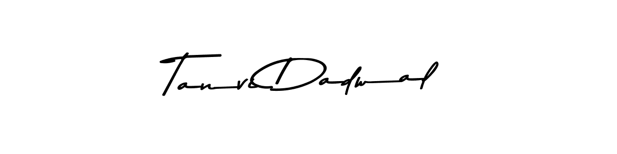 Use a signature maker to create a handwritten signature online. With this signature software, you can design (Asem Kandis PERSONAL USE) your own signature for name Tanvi Dadwal. Tanvi Dadwal signature style 9 images and pictures png