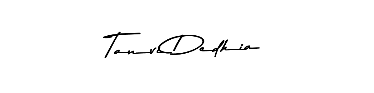 Design your own signature with our free online signature maker. With this signature software, you can create a handwritten (Asem Kandis PERSONAL USE) signature for name Tanvi Dedhia. Tanvi Dedhia signature style 9 images and pictures png