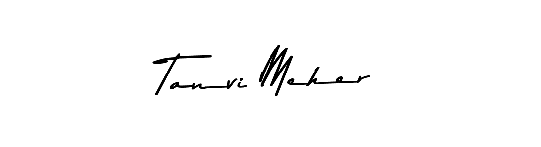 Use a signature maker to create a handwritten signature online. With this signature software, you can design (Asem Kandis PERSONAL USE) your own signature for name Tanvi Meher. Tanvi Meher signature style 9 images and pictures png