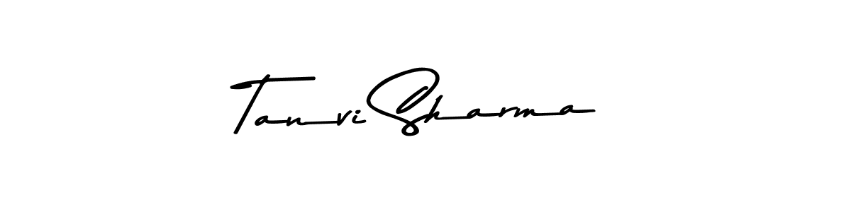 How to make Tanvi Sharma name signature. Use Asem Kandis PERSONAL USE style for creating short signs online. This is the latest handwritten sign. Tanvi Sharma signature style 9 images and pictures png