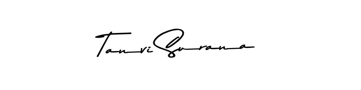 How to make Tanvi Surana signature? Asem Kandis PERSONAL USE is a professional autograph style. Create handwritten signature for Tanvi Surana name. Tanvi Surana signature style 9 images and pictures png